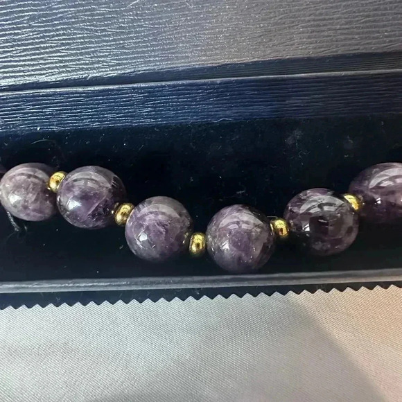 NIB Stauer amethyst ball bracelet - Picture 8 of 10